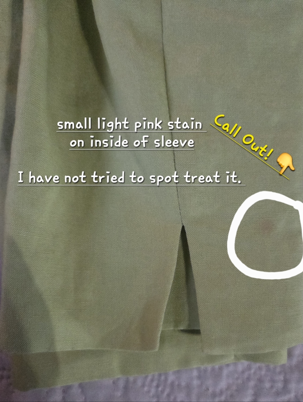 Linen Blend Tailored Blazer & Wide-Leg Pant Set - Lime Green 6P - Picture 3 of 12